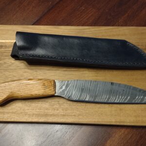 Phillipine Fighter Made from 10 Layer Twisted Pattern Damascus