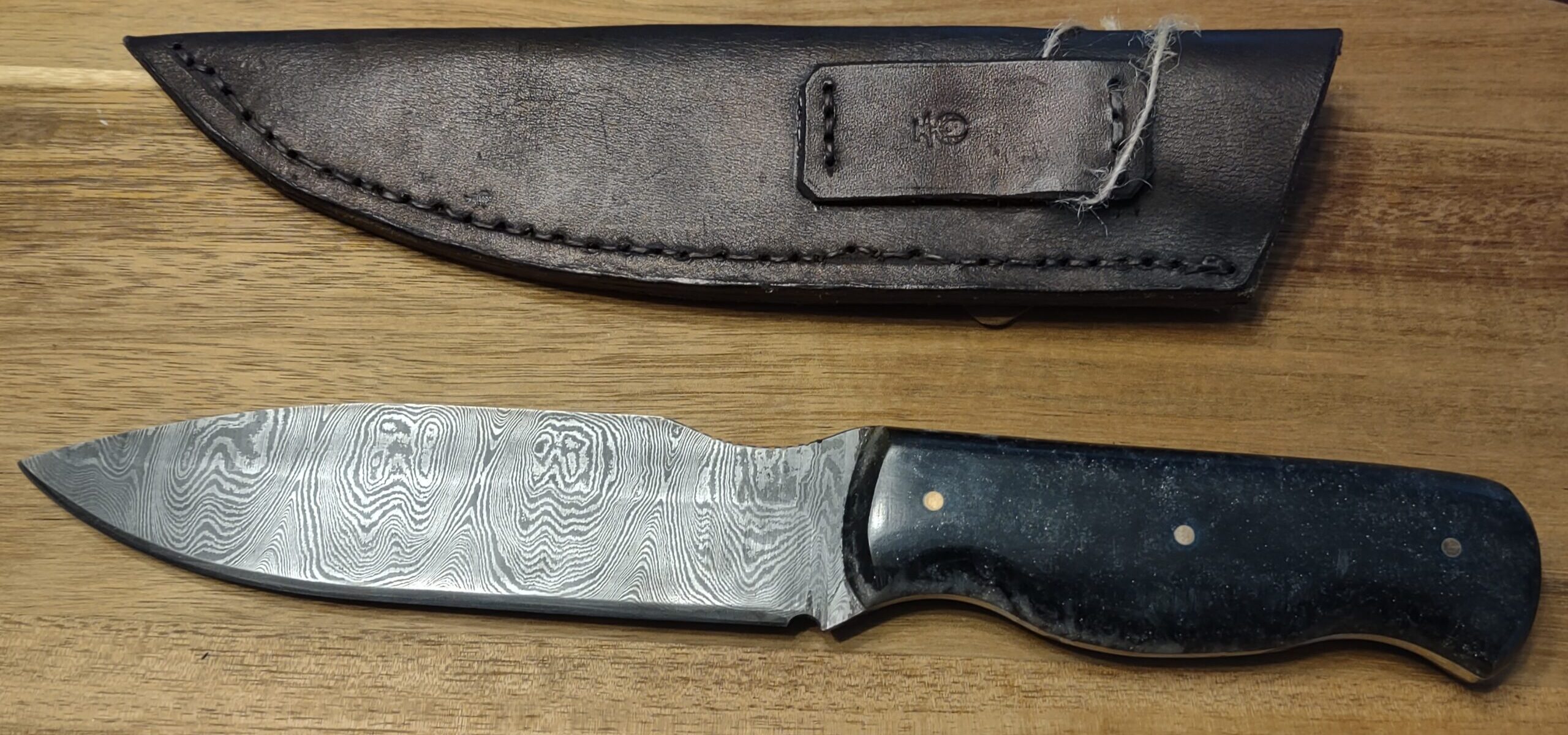 200 Layer Ladder Pattern Damascus knife - Image 7