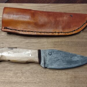 4" Drop Point Hunter Fishook Damascus