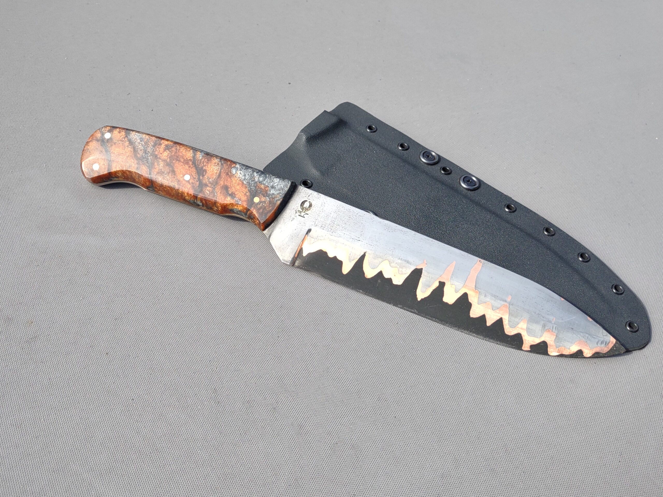 Cu-Mai Copper Damascus knife - Image 5